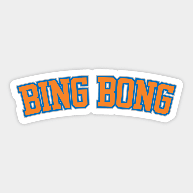 Bing Bong - New York Knicks Sticker by ny_islanders_fans